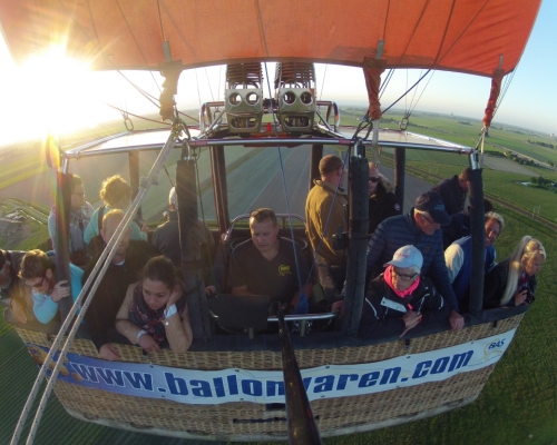 Heteluchtballonvaart vanaf Schagen Noord Holland